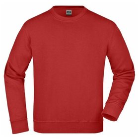 James & Nicholson - Workwear Sweatshirt JN840, wein-rot, Größe XL