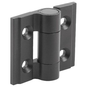 KIPP - SCHARNIER OHNE FEDER A=35, B=30, ALUMINIUM SCHWARZ ELOXIERT