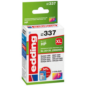 edding - EDD-337 ersetzt HP 301XL (CH564EE) - 3-Farbig - 16 ml