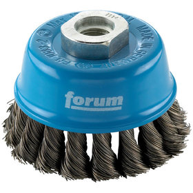 forum® - Topfbürste Stahldraht M14 65x0,50mm gezopft