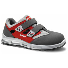 ELTEN - Sicherheitssandale TRAVIS grey-red Easy ESD S1, Größe 38