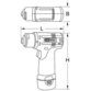 KSTOOLS® - Akku-Schleifmaschine, 3.200 U/min 10,8V, mit 2 Akkus und 1 Ladegerät