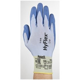 Ansell® - Schnittschutzhandschuh HyFlex® 11-518, Kat. II, hellblau/blau, Größe 11,0