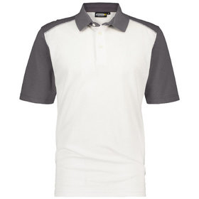 Dassy® - Cesar Zweifarbiges Poloshirt, weiß/zementgrau, Größe 4XL