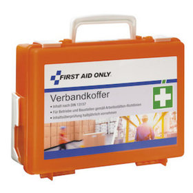 First Aid Only - Verbandkoffer, orange, mit Füllung DIN 13157, Kunststoff, P-10020