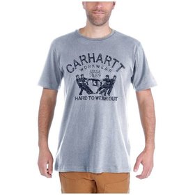 carhartt® - Herren T-Shirt HARD TO WEAR OUT GRAPHIC T-SHIRT S/S, heather grey, Größe L