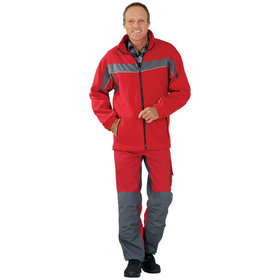 Planam - Wetter- und Kälteschutz-Fleecejacke Plaline 2567 rot/schiefer, Größe S