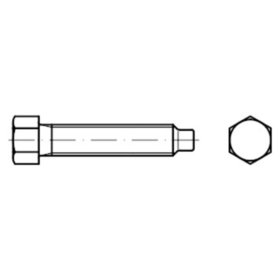 Sechskantschraube mit Zapfen DIN 561 Form B Stahl 22H/8.8 zn M24 x 60mm