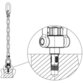 HALDER - Gewindetragbolzen, selbstsichernd, mit drehbarem Schäkel - INCH | d1=1/2-13 / l1=0,669 Zoll / Vergütungsstahl | 2B353.0012