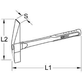 KSTOOLS® - BRONZEplus Kesselstein-/Entrostungshammer, 200g