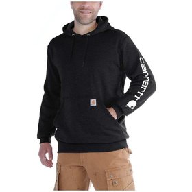 carhartt® - Herren Kapuzensweater SLEEVE LOGO HOODED SWEATSHIRT, schwarz, Größe M