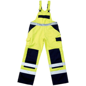 MASCOT® - Warnschutz-Latzhose Barras 07169-470, warngelb/marineblau, Größe C54, 82