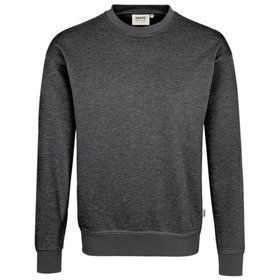 HAKRO - Sweatshirt Mikralinar® 475, anthrazit meliert, Größe 2XL