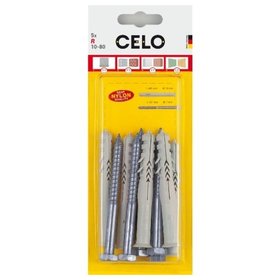 CELO - Blister Rahmendübel R 10-80 TOSS, 5er Packung