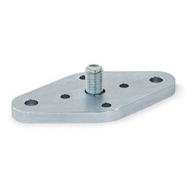 Ganter Norm® - 1050.2-2-F-ST-ZB Flansche für Schnellverschluss-Kupplungen GN 1050 und Zapfen GN 1050.1