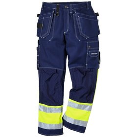 KANSAS® - Warnschutz-Funktionsbundhose 247, warngelb/blau, Größe C48