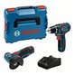 Bosch - Combo Kit Set mit 2 12V-Werkzeugen: GSR 12V-15/GWS 12V-76, 2x Akku GBA 12V 2.0Ah (0615990N2U)