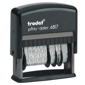 trodat® - Wortbandstempel Printy Dater 20448 46x4mm grau/schwarz