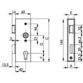 AMF - Tor-Schlo.kast., 141, m.verz.Schloss, Profilzylinder gelocht,D40,E72,VK8, 33 ktg