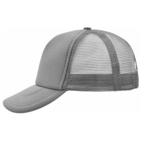 James & Nicholson - 5 Panel Mesh Cap MB070, dunkelgrau, Einheitsgröße