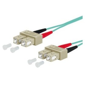 METZ CONNECT - LWL-Patchkabel SC-D 50/125 OM3 2m tk MM50/125 türkis