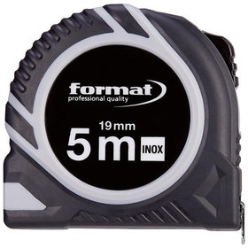 FORMAT - Taschenbandmaß 5m x 19mm INOX