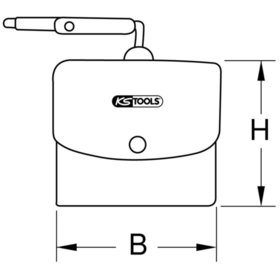 KSTOOLS® - Schutztasche für Elektriker-Handschuhe, 200mm