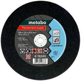 metabo® - Flexiamant super 350x3,0x25,4 Inox, Trennscheibe, gerade Ausführung (616343000)