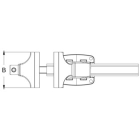 KSTOOLS® - Parallel-Schraubstock ohne Drehteller, 90mm