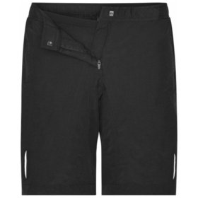 James & Nicholson - Damen Radhose 2-in-1 JN460, schwarz, Größe M