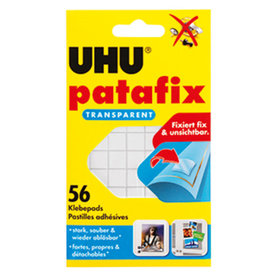 UHU® - Klebepad patafix 48815 12x12mm transparent 56er-Pack