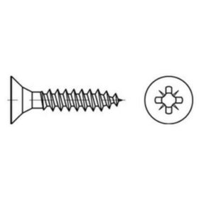 Dönges - Spanplattenschraube SeKo Z Pozidriv, verzinkt, Vollgewinde, 3,0 x 10 mm