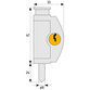 ABUS - FT-Universal-Zusatzschloss, abschl., FTR42 B/DEFSPP AL0125, gl., Zinkdruckguss w