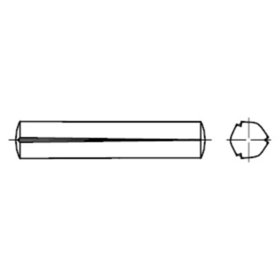 Kegelkerbstift DIN 1471 Stahl blank ø4 x 6mm