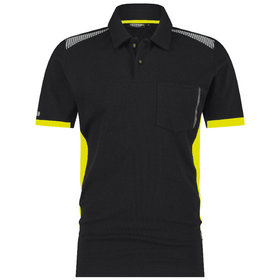 Dassy® - LOGIX - VERACRUZ Poloshirt, schwarz/warngelb, Größe M