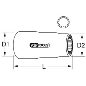 KSTOOLS® - 3/8" Isolierte Stecknuss, 7mm