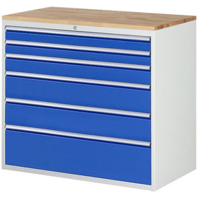 RAU. - Schrank XXL7.7 für 7000, 1145 x 650 x 1035mm, 6 Schubladen, Bucheplatte