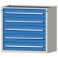 ANKE® - Schubladenschrank V1060 Modell 3001 V- RAL 7035 / RAL 5010