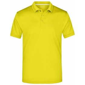 James & Nicholson - Herren Poloshirt upgrade®-Silver JN401, gelb, Größe M
