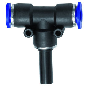 RIEGLER® - T-Steckverbindung, Stecknippel 6mm »Blaue Serie«, Schlauch-Ø 4