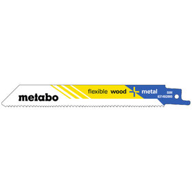 metabo® - 2 Säbelsägeblätter "flexible wood + metal" 150 x 0,9 mm, BiM, 1,8-2,6 mm/ 10-14 TPI (631094000)