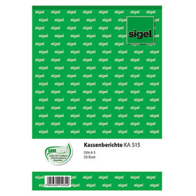sigel® - Kassenbericht KA515 DIN A5 50 Blatt