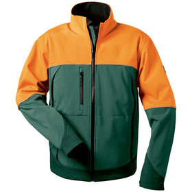 elysee® - Waldarbeiter-Softshelljacke SANDDORN, grün/orange, Größe XL