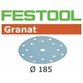 Festool - Schleifscheiben STF D185/16 P180 Granat/100