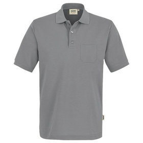 HAKRO - Pocket-Poloshirt Mikralinar® 812, titan, Größe L