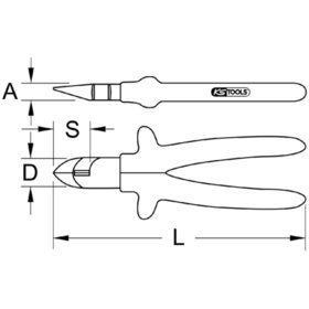 KSTOOLS® - 1000V Plombenzange, 160mm