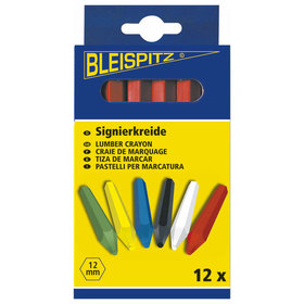 Bleispitz - Signierkreide, unpapiert, sechskant, gelb