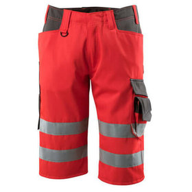MASCOT® - Luton Shorts, lang SAFE SUPREME, hi-vis Rot/Dunkelanthrazit, Größe C56