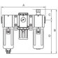 RIEGLER® - Wartungseinheit 3-teilig »G« Metallbehälter, BG 600, G 3/4", 1,5-9 bar, HA