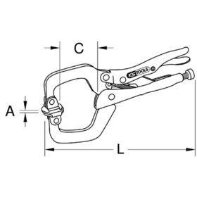 KSTOOLS® - Automatik-Klammer-Gripzange, 215mm